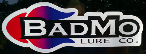 2020 BADMO LURES WINDOW DECAL 4" x 10"